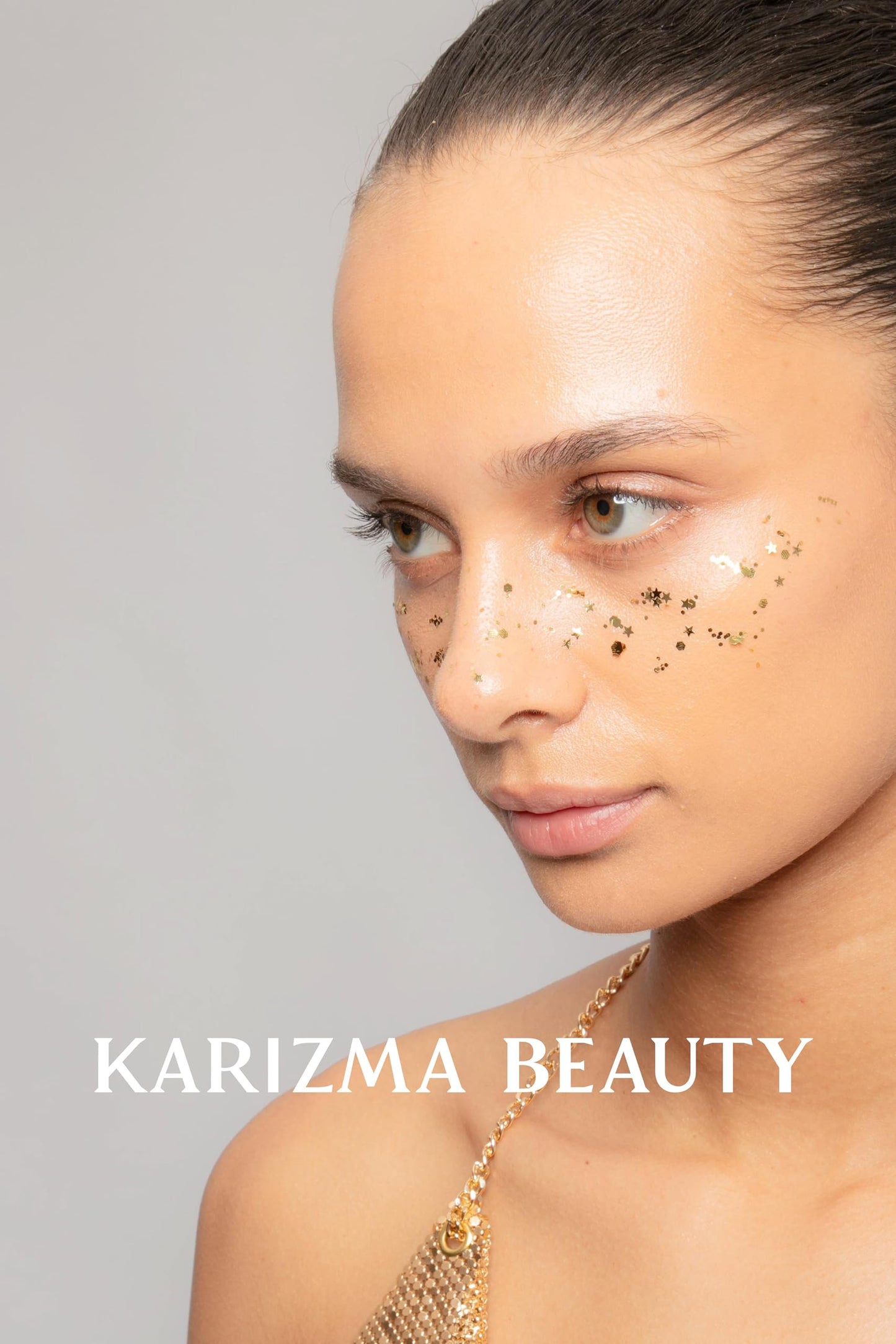 KARIZMA 24K Gold Glitter. 10g Chunky Face, Hair, Eye and Body for Women. Rave Festival Accessories, Cosmetic Makeup. Loose Set Beauty & Personal Care KARIZMA