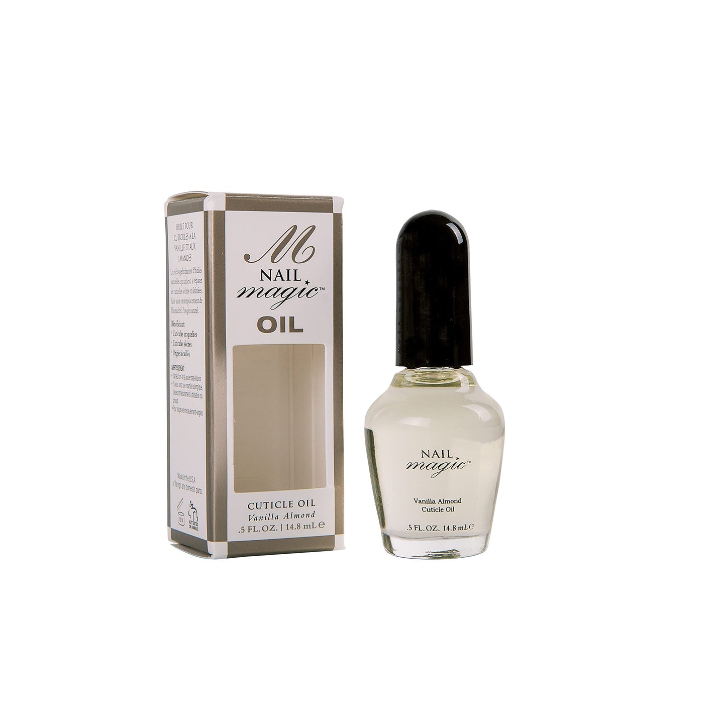 Nail Magic - OIL, Cuticle Oil, Vanilla Almond, 0.5 fluid ounces, Aids in the repair of Cracked Cuticles, Peeling, Brittle Natural Fingernails, 60 Beauty & Personal Care Nail Magic