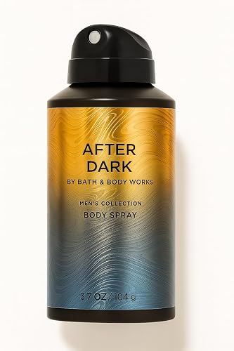 Bath & Body Works After Dark Body Spray for Men, 3.7 fl oz - Amber & Smooth Suede Scent, All-Day Freshness, Lightweight Body Mist Beauty & Personal Care Bath & Body Works
