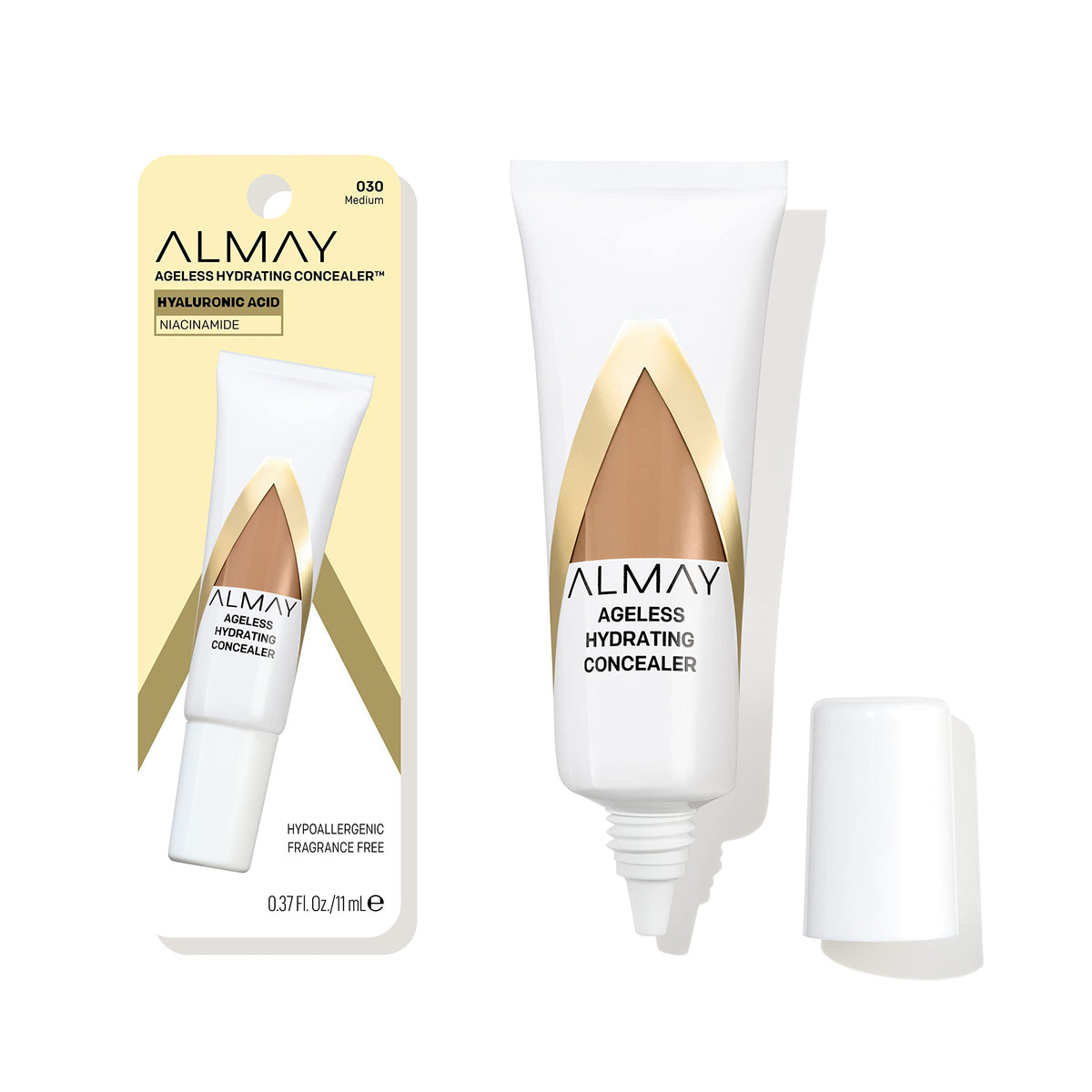 Almay Ageless Hydrating Concealer, 030 Medium, 0.37 fl oz