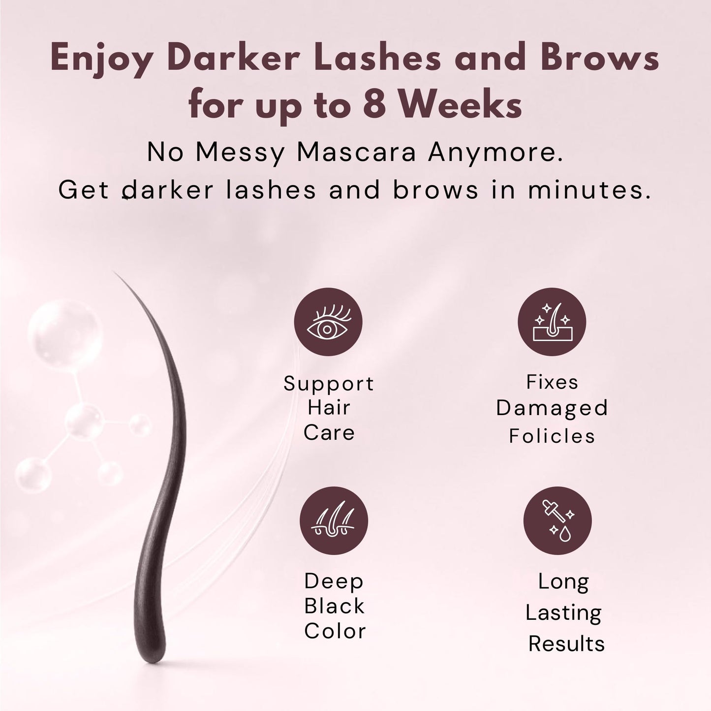 Livia - Black Eyelash and Eyebrow Color Set - Long-Lasting, Natural-Looking Color for 4 Weeks - Vegan, Gentle for Sensitive Skin - Easy DIY Solution Beauty & Personal Care LIVIA