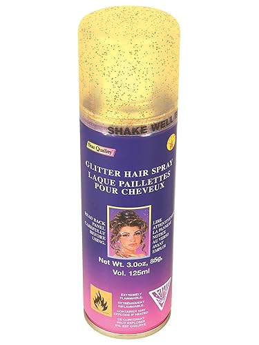Rubies Gold Glitter Haircolor Costume Hairspray for Adults, Unisex 3 Ounce Beauty & Personal Care Rubies