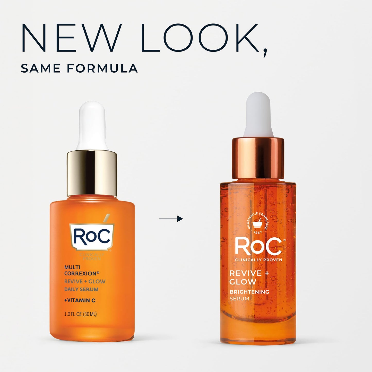 RoC Multi Correxion Revive + Glow 10% Active Vitamin C Serum for Face, Daily Anti-Aging Wrinkle and Skin Tone Skin Care Treatment, Brightening Serum Beauty & Personal Care RoC