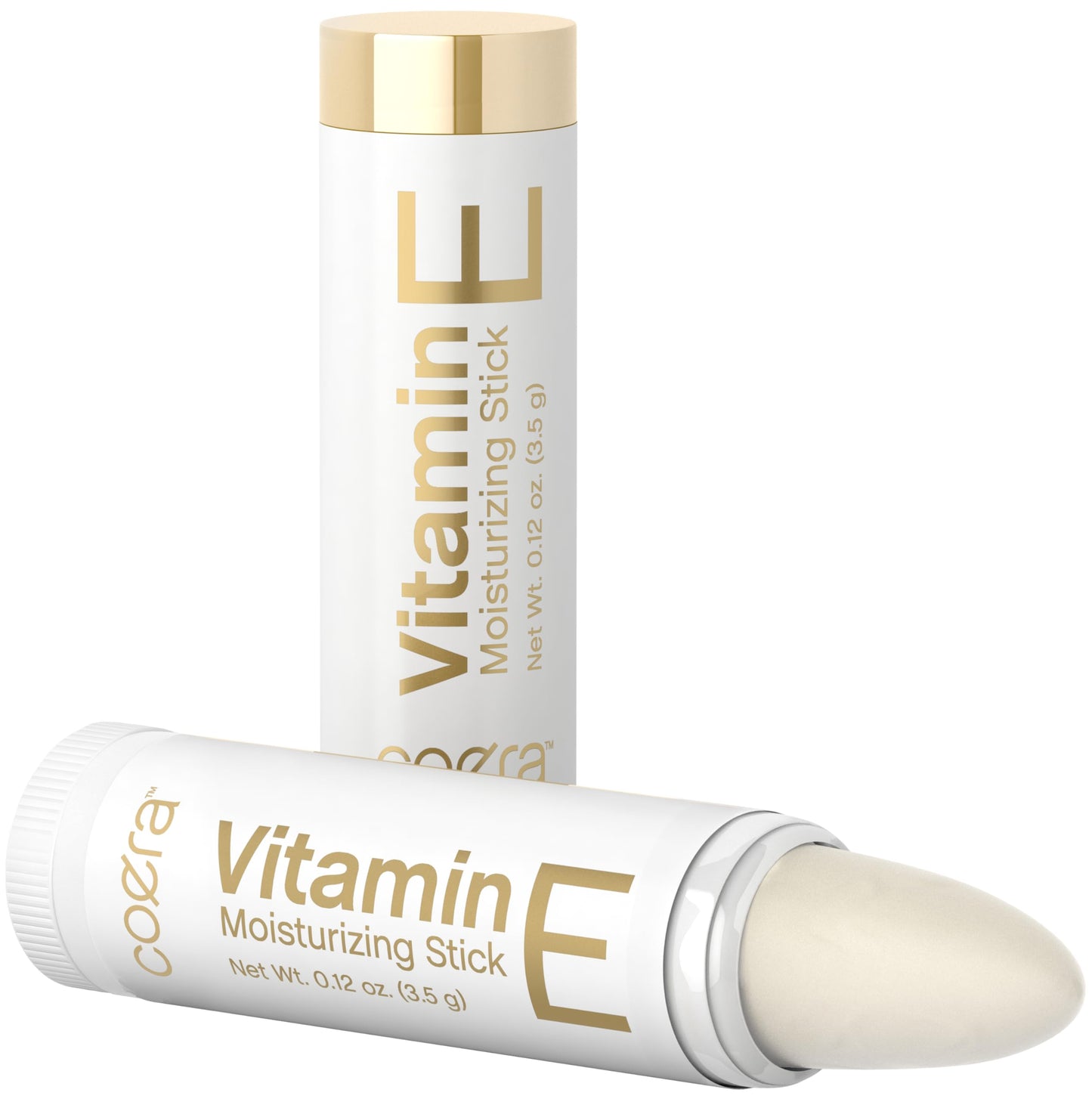 Coera Vitamin E Moisturizing Stick for Lips | .12 oz (2 Pack) | Hydrating & Nourishing Moisturizer | Free of Parabens, SLS & Fragrances Beauty & Personal Care Coera