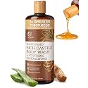Dr. Jacobs Naturals Castile Sandalwood All-Natural Body Wash for Moisturizing Dry and Sensitive Skin with Plant-Based Ingredients with Pump - 32 Ounce Beauty & Personal Care DR.JACOBS NATURALS