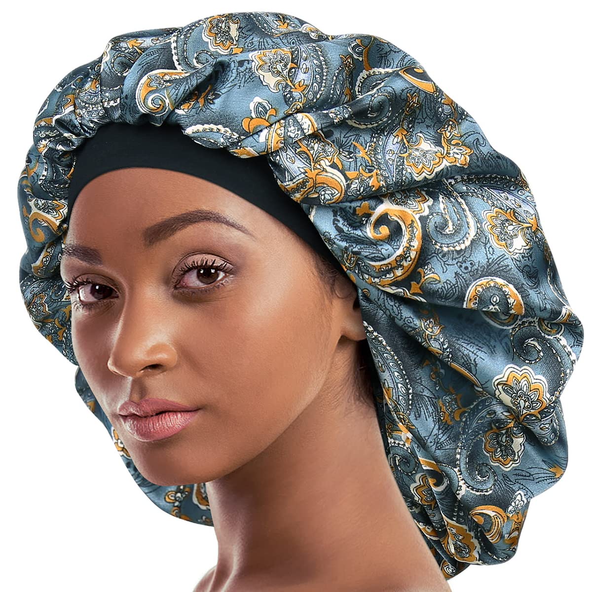 Alnorm Extra Large Sleep Cap for Curly Hair Sleep Gift Beauty and Personal Care Alnorm