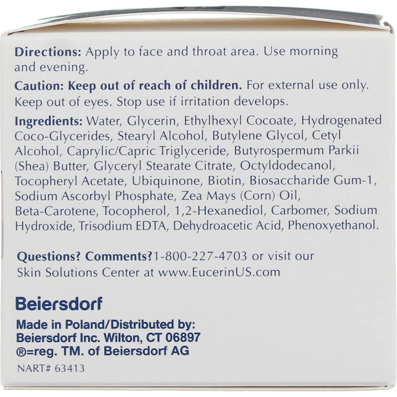Eucerin Sensitive Skin Experts Q10 Anti-Wrinkle Face Creme 1.70 oz (Pack of 11) Beauty & Personal Care Eucerin