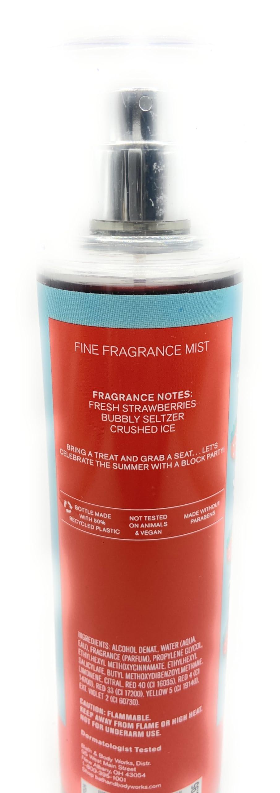 Bath and Body Works Strawberry Soda Fine Fragrance Mist 8 Fluid Ounce Spray Beauty & Personal Care Bath & Body Works