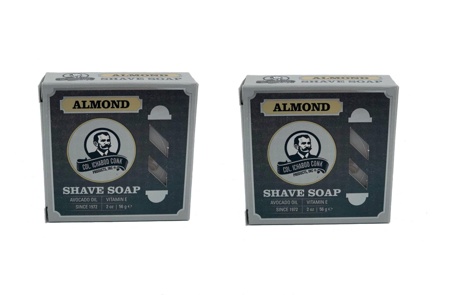 Col. Conk Almond Glycerine Shave Soap 2 oz (Pack of 2) Beauty and Personal Care Colonel Conk