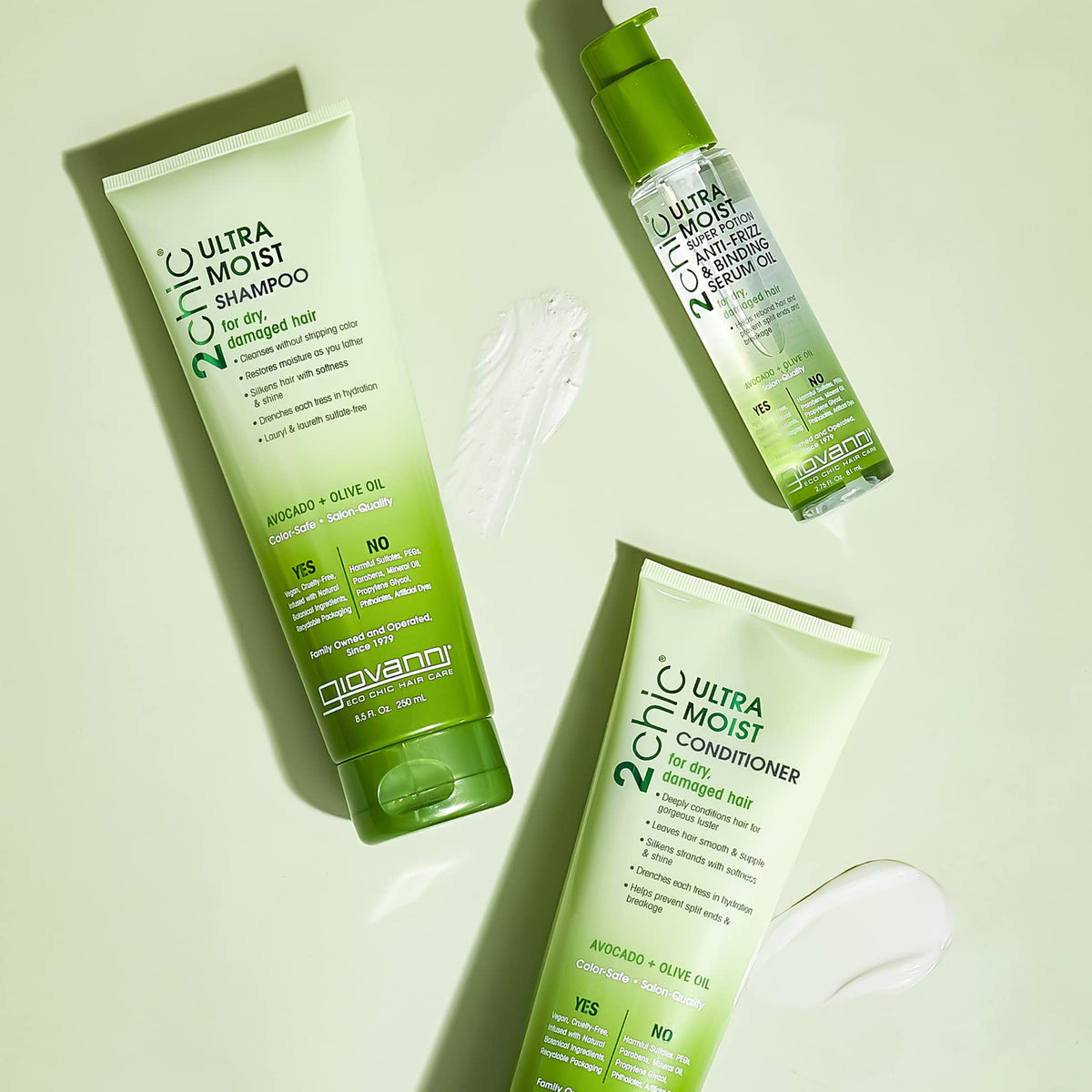 GIOVANNI 2chic Ultra-Moist Conditioner - Avocado & Olive Oil, Creamy Hydration Formula, Enriched with Aloe Vera, Shea Butter, Botanical Extracts, No Beauty & Personal Care GIOVANNI