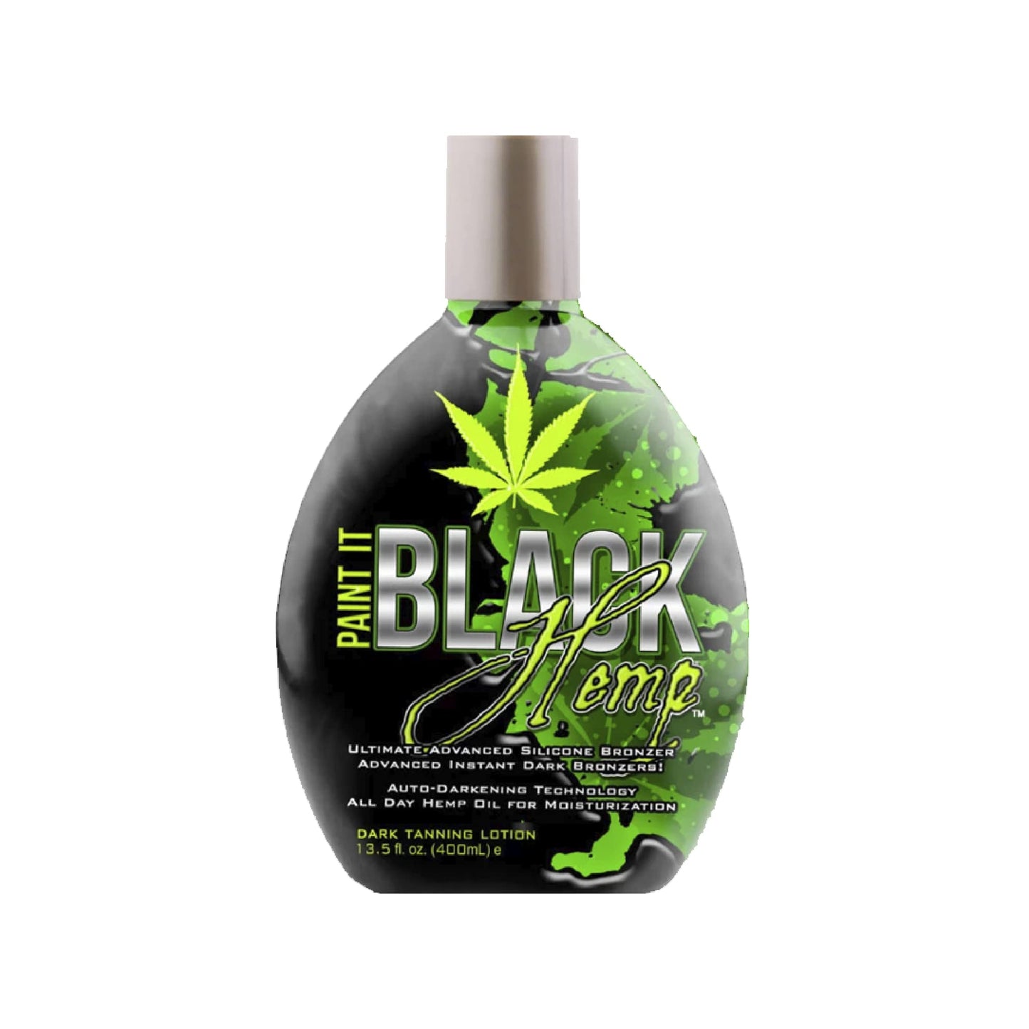 Millennium Tanning Products - Paint It Black Hemp Bronzer & Dark Tanning Lotion Accelerator for Indoor Tanning Beds & Outdoor Sun Tan - 13.5 fl. oz. Beauty & Personal Care Millennium Tanning