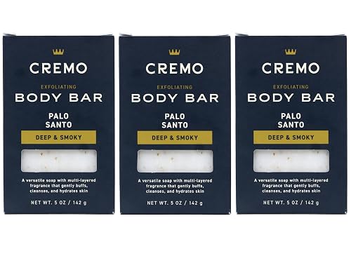 Cremo Exfoliating Body Bars Palo Santo (Reserve Collection) - A Combination of Lava Rock and Oat Kernel Gently Polishes While Shea Butter Leaves Your Beauty & Personal Care Cremo