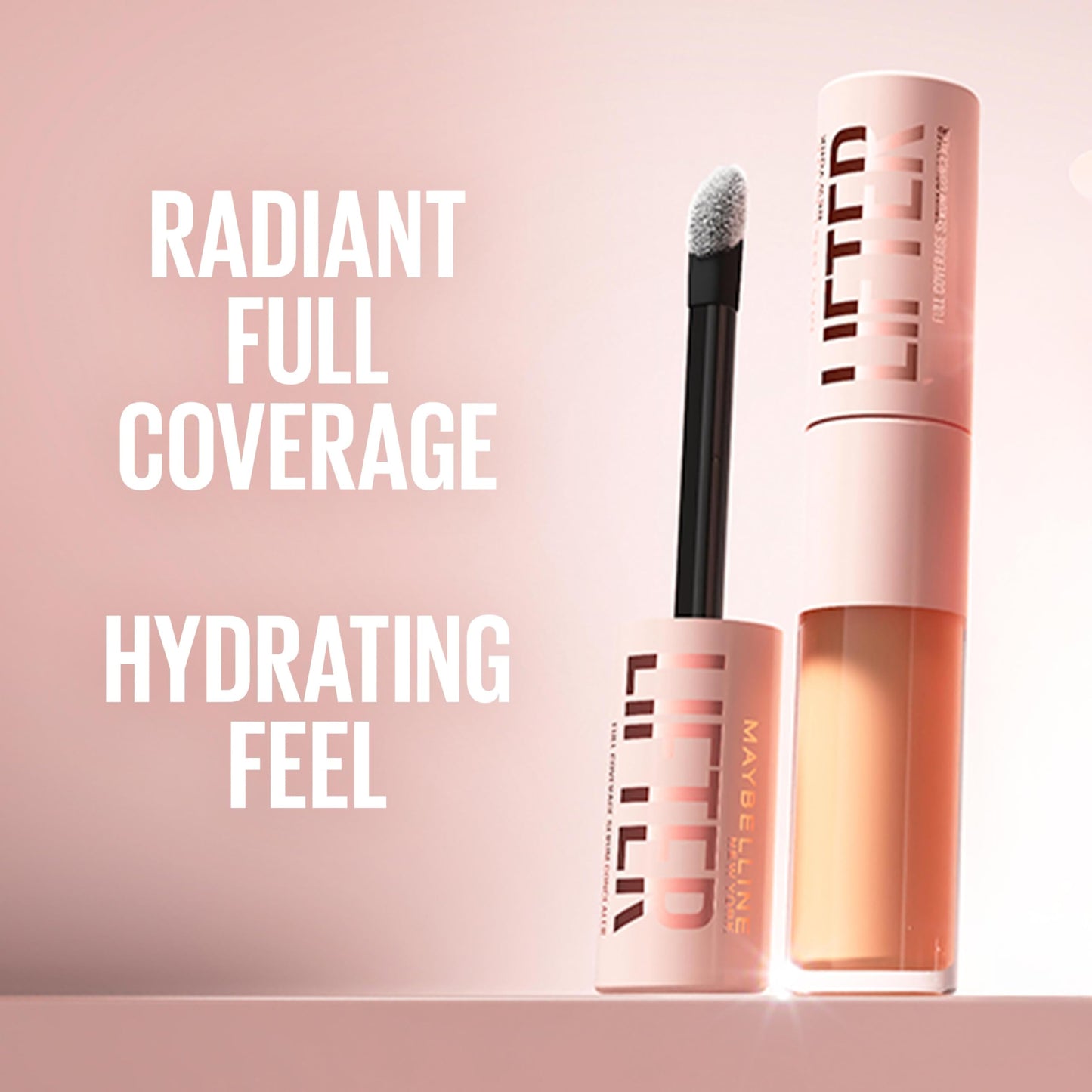 Maybelline Lifter Serum Concealer, Radiant Concealer with Full Coverage, Includes 2% Peptides + Caffeine to Hydrates & Brightens Under Eyes, 120, 1 Beauty & Personal Care MAYBELLINE