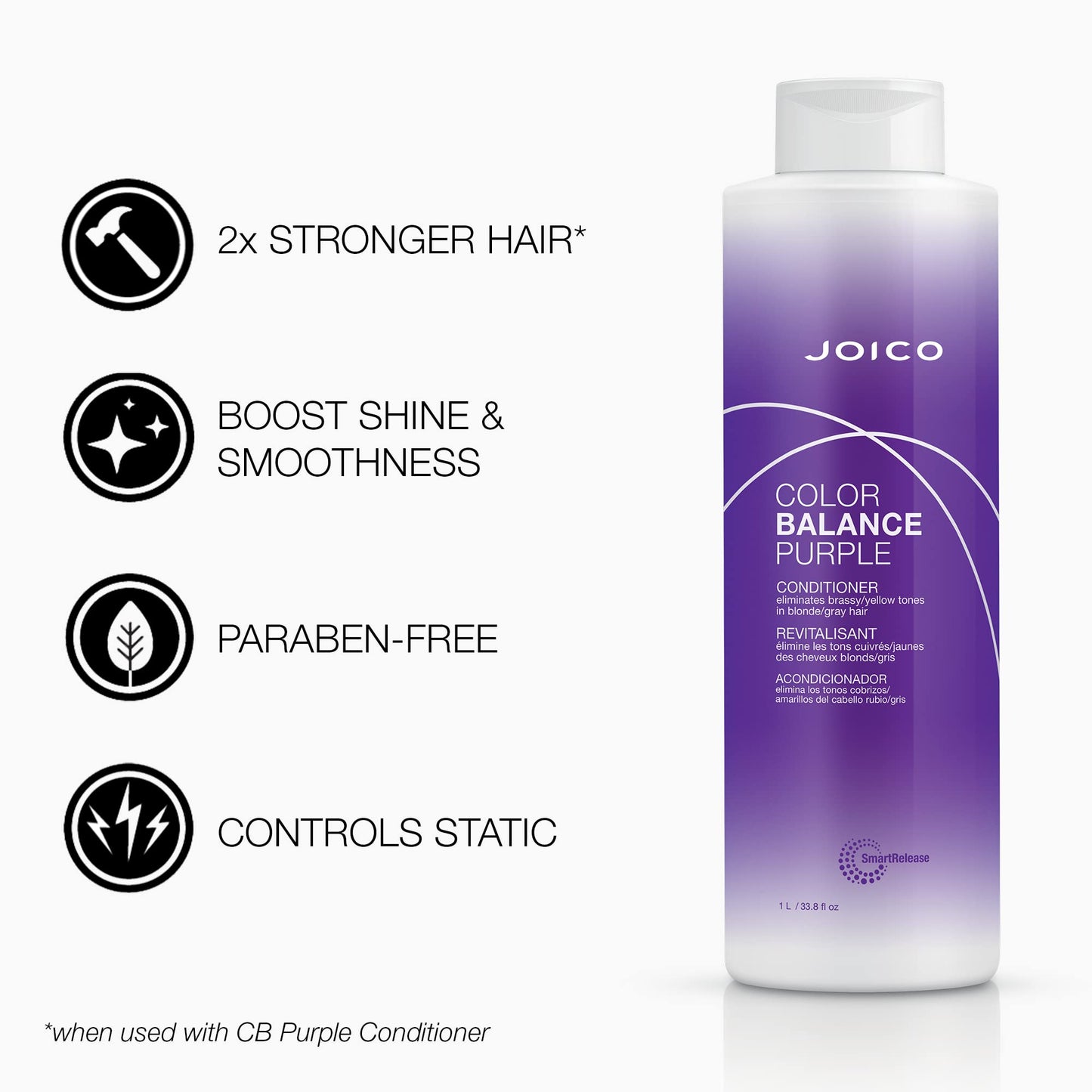 Joico Color Balance Purple Shampoo & Conditioner Set | Eliminate Brassy and Yellow tones | For Cool Blonde or Gray Hair Beauty & Personal Care Joico