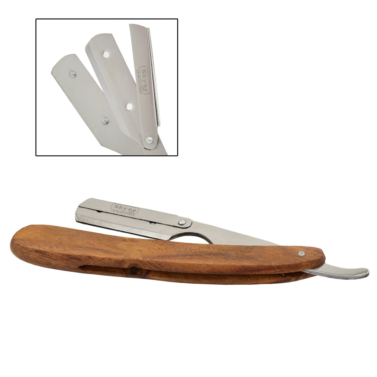 Straight Cut Throat Shaving Razor Wooden Barber Hair Salon Beauty and Personal Care SHYNE_ENTERPRISES