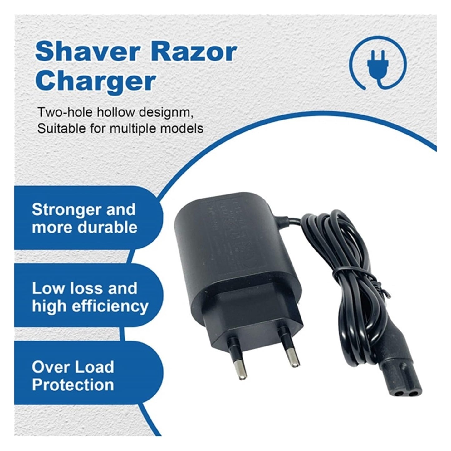 KMRLDGUQ 12V 0.4A Replacement Shaving Charger?Compatible for Braun?Series S3 S5 S7 S8 S9 Electric Shaver Charger Adapter Durable Easy to Use EU Plug Beauty and Personal Care KMRLDGUQ