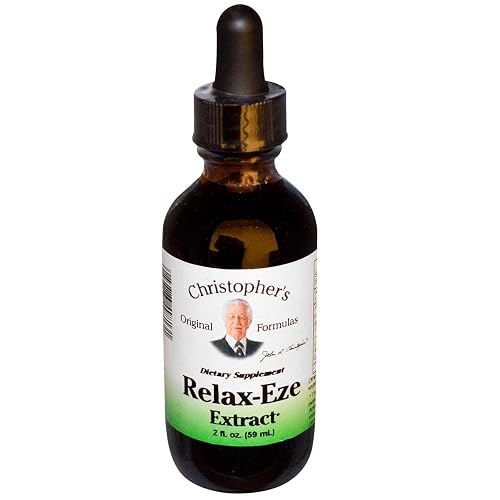 Christopher's Original Formulas Relax-Eze Extract | 2 fl oz | Herbal Liquid Formula for Relaxation Support | No Fillers or Chemicals | USA Made Beauty & Personal Care Christopher's Original Formulas