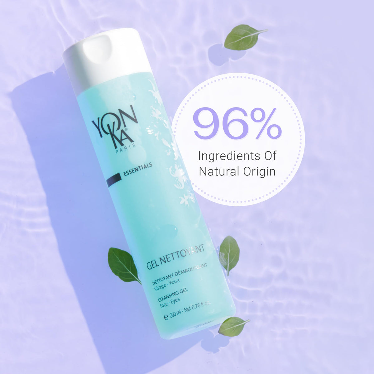 Yon-Ka Gel Cleanser | Gentle Foaming Face Wash & Makeup Remover | Cleanses Pores and Balances Skins pH with Red Algae & Amino Acids | For Acne Prone Beauty & Personal Care Yonka