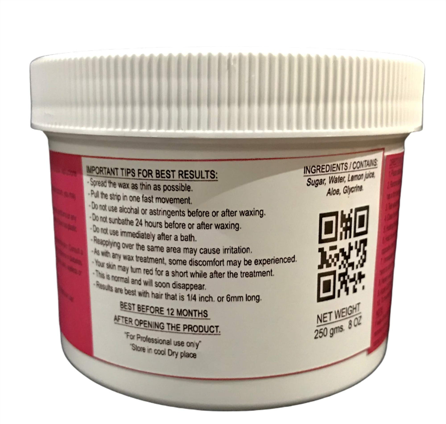 Natural Hair removal Sugar wax-Sugaring Paste- Face ,Bikini line ,Arms, Legs and Body- At home waxing 8 oz Beauty and Personal Care GlowNwax