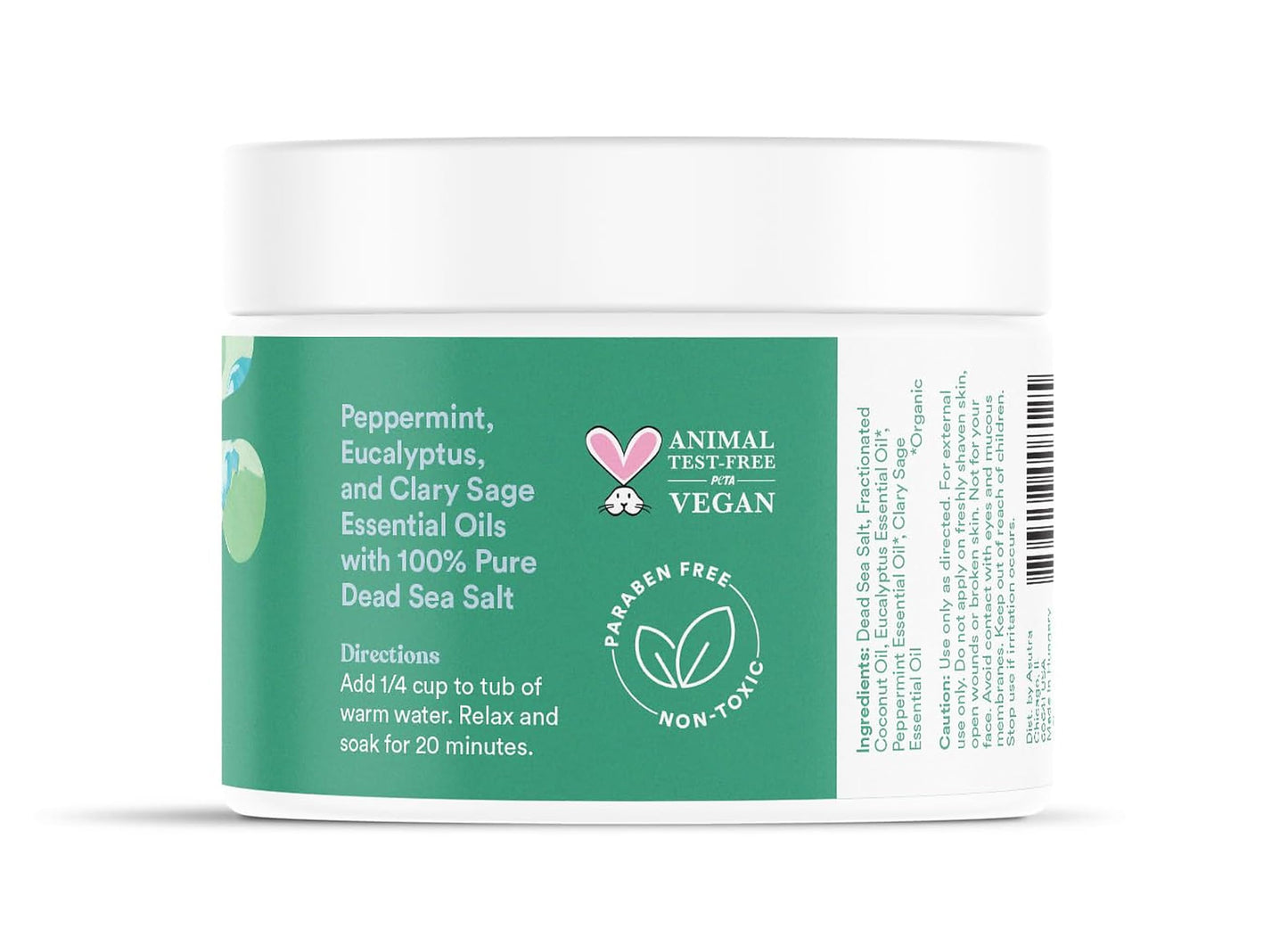 ASUTRA Dead Sea Bath Salts (Muscle & Joint), 16 oz - Soak in Rich & Vital Healing Minerals - Soften & Ease Sore Muscles with Eucalyptus, Peppermint Beauty and Personal Care ASUTRA