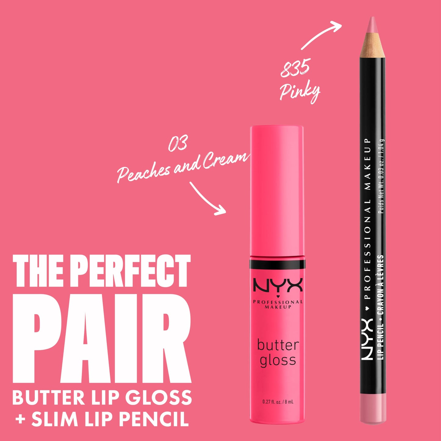 NYX PROFESSIONAL MAKEUP Butter Gloss, Non-Sticky Lip Gloss - Peaches & Cream (Pink Coral) Beauty & Personal Care NYX PROFESSIONAL MAKEUP