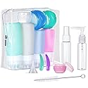 Benbilry 16 Pack Travel Bottles Set for Toiletries, TSA Approved Travel Size Leak Proof Containers, Silicone Squeezable Shampoo and Conditioner Beauty & Personal Care Benbilry