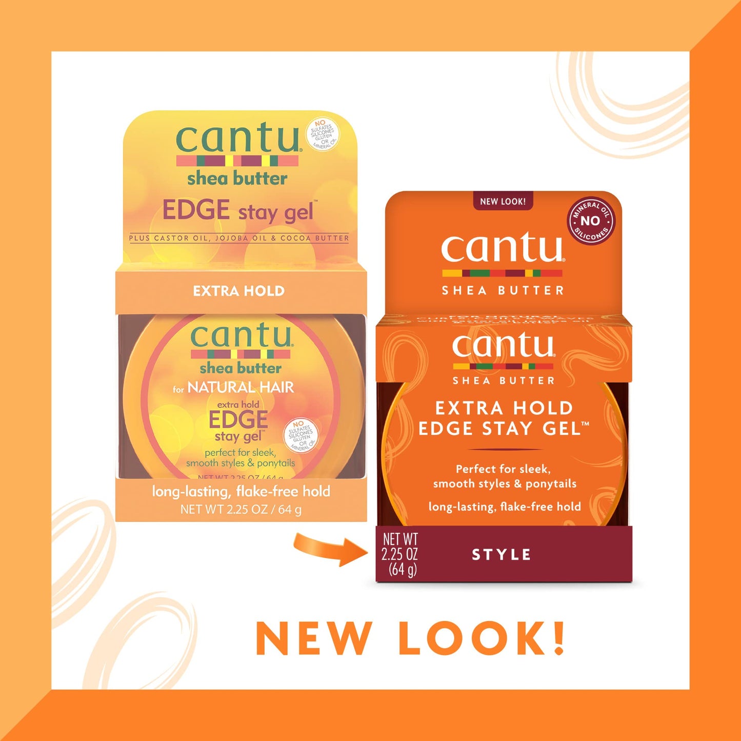 Cantu Extra Hold Edge Stay Gel with Shea Butter, 2.25 oz (Packaging May Vary) Beauty & Personal Care Cantu