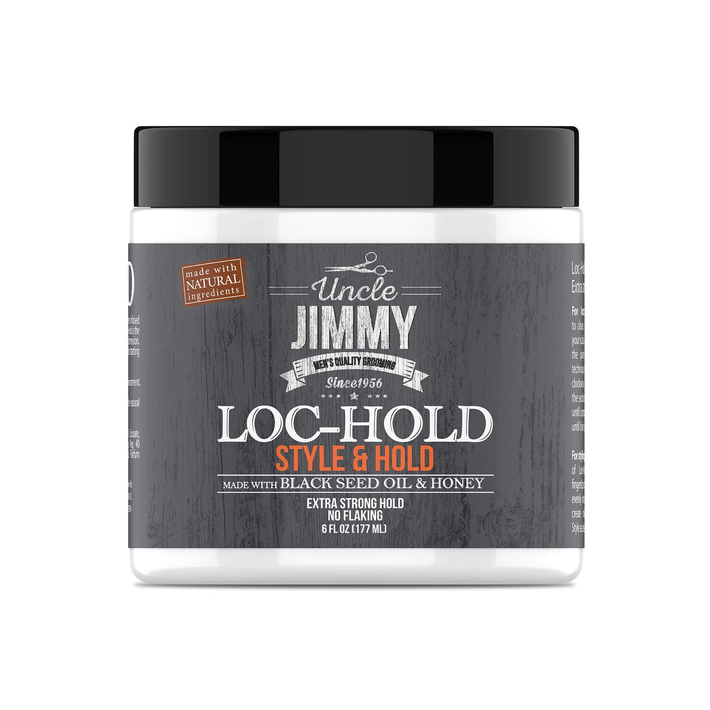 Uncle Jimmy Loc Hold Premium Hair Styling Pomade/Hair Wax - Medium to Strong Hold Clear Thick Formula Palmade 6 Fl Oz Beauty & Personal Care Uncle Jimmy