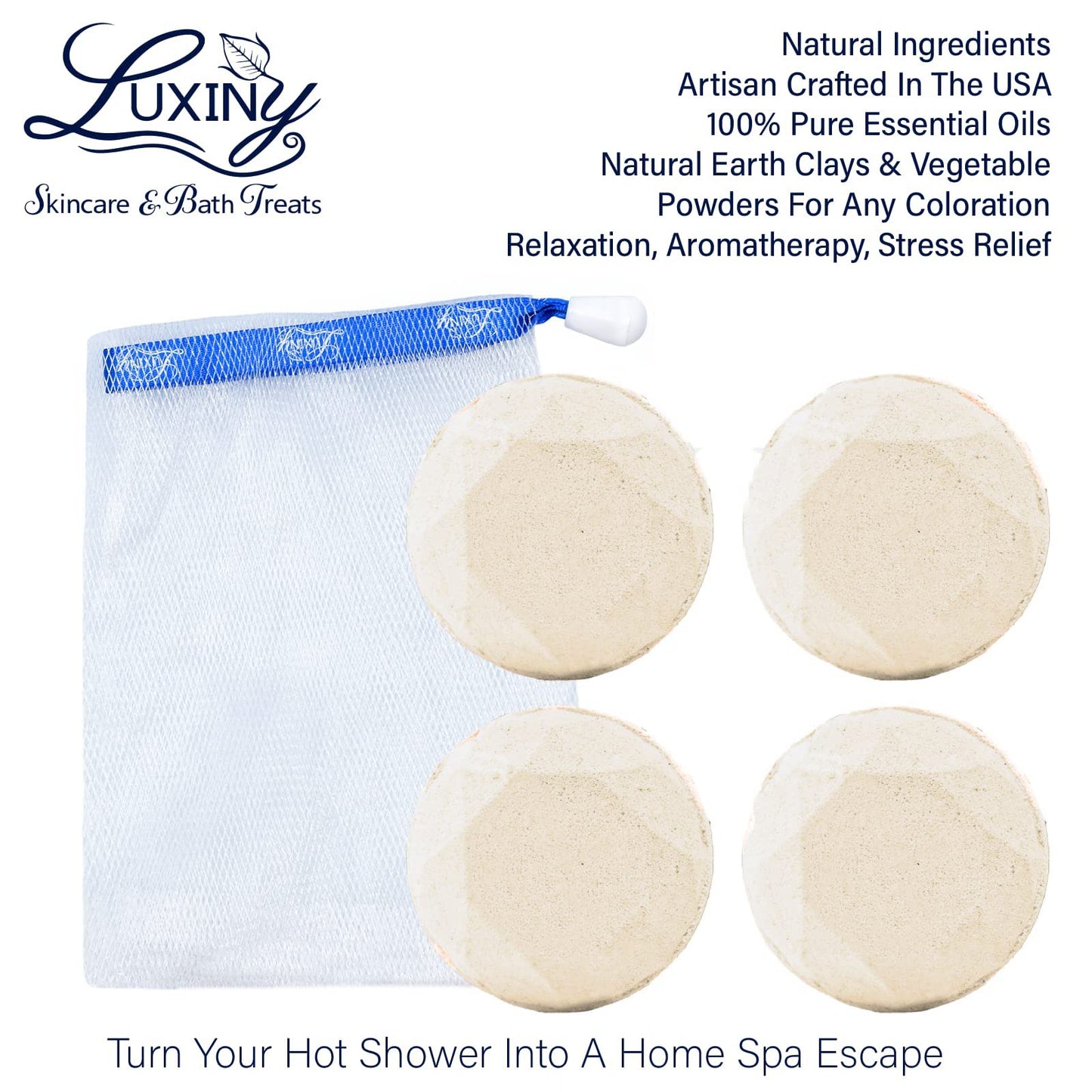 Shower Bombs Aromatherapy in Your Shower, American Made by Luxiny, Shower Steamer Tablets Melt to Release a Fragrant Vapor for Natural Stress Relief… Beauty & Personal Care Luxiny