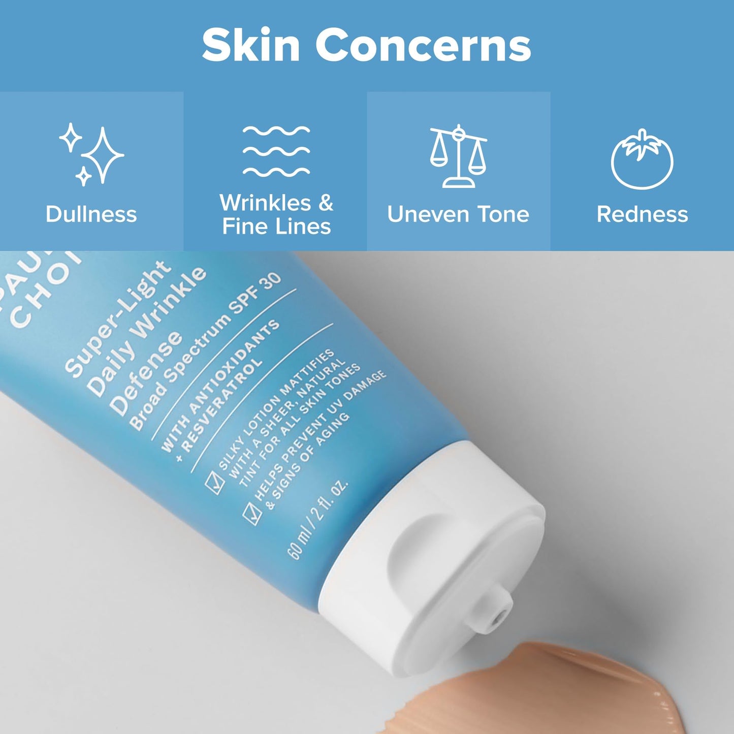 Paula's Choice RESIST Super-Light Daily Wrinkle Defense Mineral Sunscreen, SPF 30 Face Sunscreen for Oily Skin, Matte Tinted Face Moisturizer, UVA/UVB Beauty & Personal Care Paula's Choice