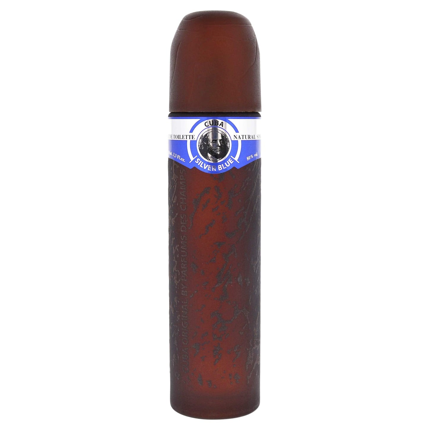 Cuba Silver Blue Eau de Toilette Spray for Men, 3.3 Ounce, brown Beauty & Personal Care Cuba