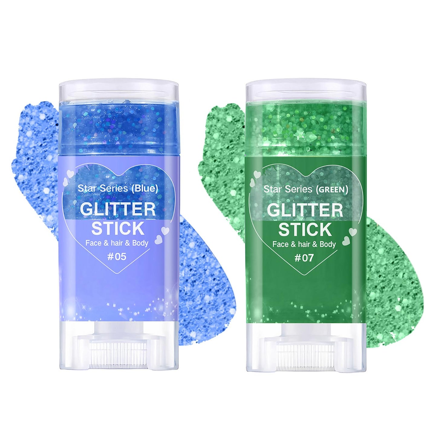 Body Glitter Stick,Mardi Gras Accessories,Sparkling Face Hair Glitter,Mermaid Sequins Chunky Glitter Face Paint,Singer Concert Outfit Festival Rave Beauty & Personal Care MINXUEYEN