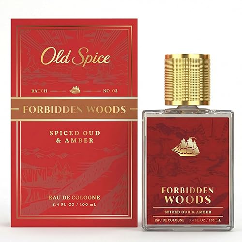 Old Spice Cologne for Men, Premium & Pairable Fragrance Spray, Forbidden Woods with Spiced Oud + Amber Signature Scent, Masculine & Sophisticated Beauty & Personal Care Old Spice