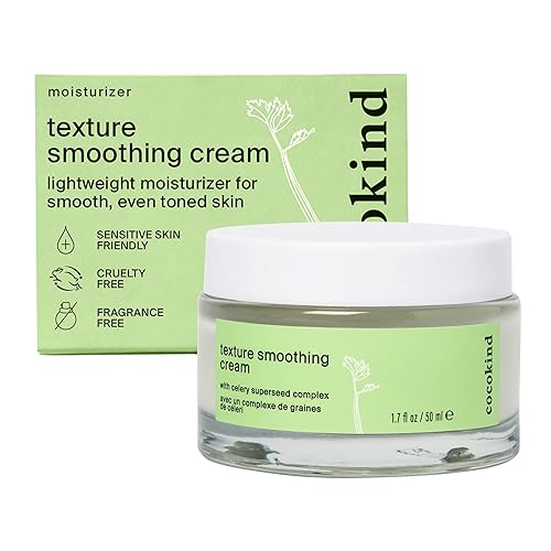 Cocokind Texture Smoothing Cream, Face Moisturizer with Squalane, Celery Seed and Cucumber, Face Lotion Moisturizer Face, Hydrating Face Cream Beauty & Personal Care Cocokind