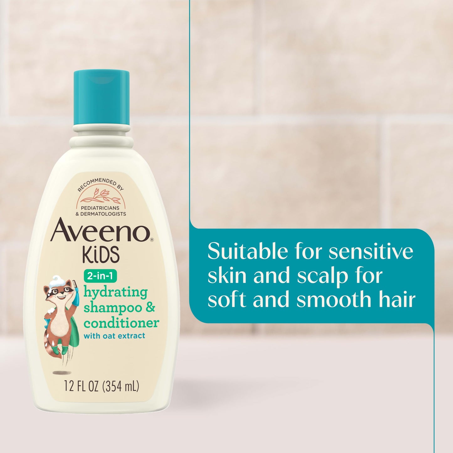 Aveeno Kids Shampoo & Conditioner, Formulated With Oat Extract to Gently Cleanse, Condition & Detangle Kids Hair, For Sensitive Skin and Scalp Beauty and Personal Care Aveeno Baby