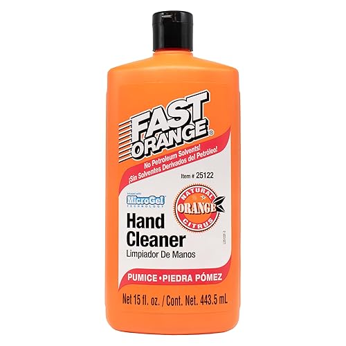 Fast Orange 25122 Pumice Lotion, Heavy Duty Hand Cleaner, Natural Citrus Scent, Waterless Cleaner For Mechanics, Strong Grease Fighter, 15 oz Beauty & Personal Care Fast Orange