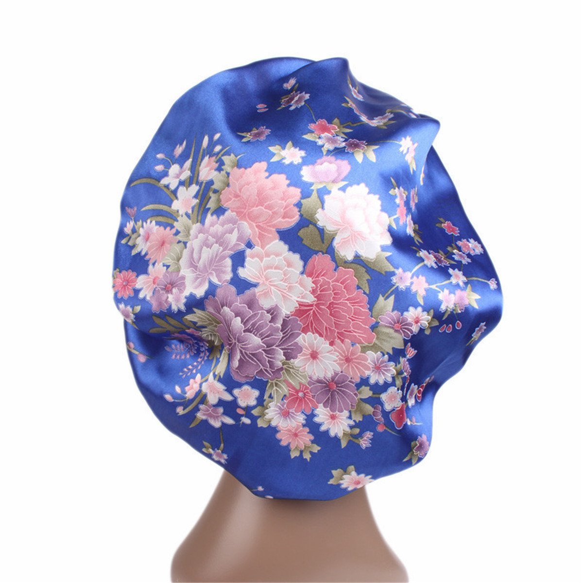 Qhome Luxury Wide Band Satin Bonnet Cap Comfortable Night Sleep Hat Hair Loss Cap Beauty and Personal Care Qhome cap