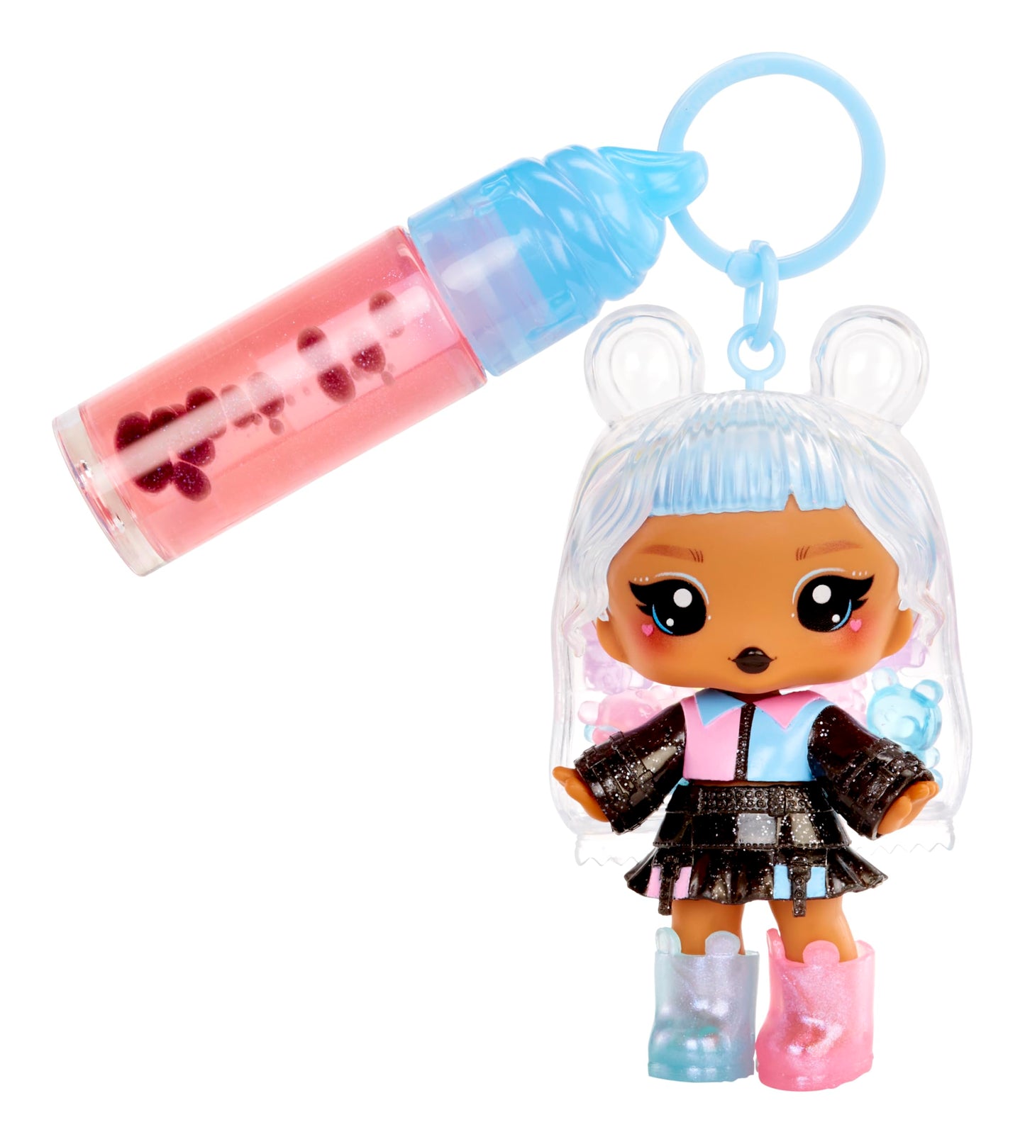 Yummiland Lip Gloss Doll: Sour Sweeties - Gabi Gummybear Includes DIY Lip Gloss + Removable Keychain, Cosmetic Play, Collectible, Ages 4+ Beauty & Personal Care Yummiland