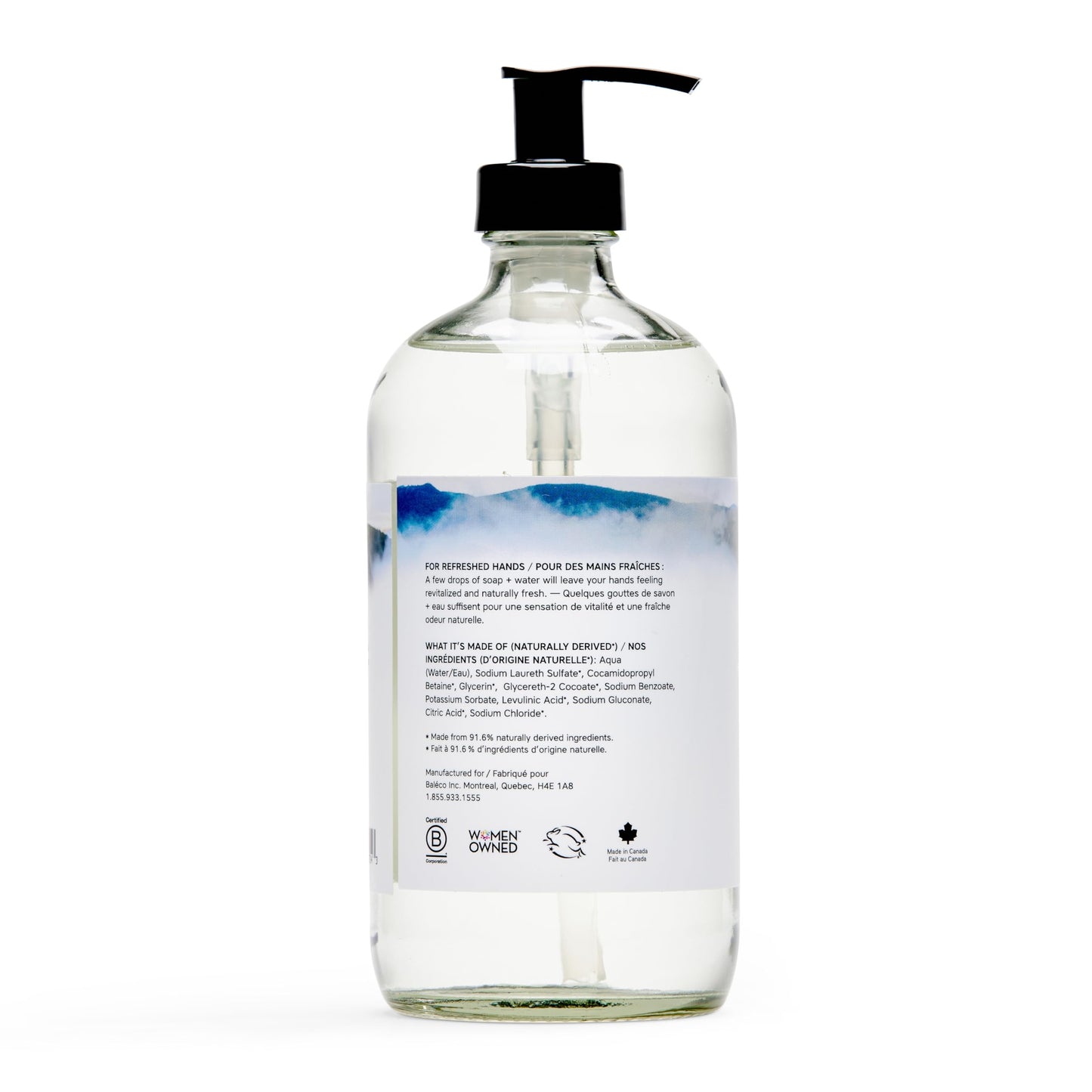 The Unscented Company, Hand Soap Liquid Glass Bottle, 16.9 Fl Oz Beauty & Personal Care The Unscented Company