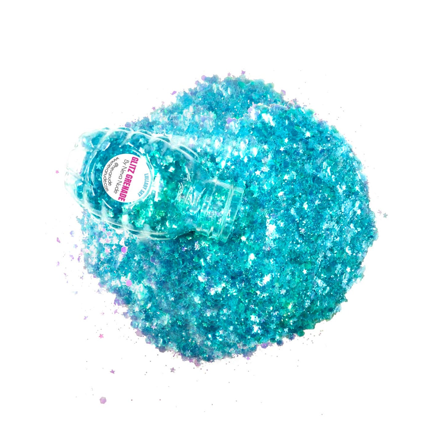 Neva Nude Face and Body Glitter Keychain - Chunky Loose Glitter for Festivals, Raves, and More | Cosmetic Grade | Super Sparkly (Lullaby Sky Beauty & Personal Care Neva Nude