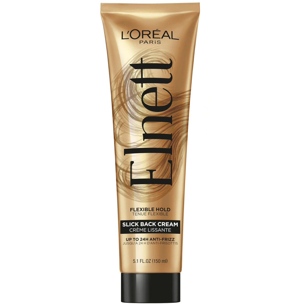 L'Oreal Paris Elnett Slick Back Styling Cream, Anti-Frizz Hair Cream for Flexible Hold, Frizz Control, Polished Shine and Slick Finish, 5.1 Fl Oz Beauty & Personal Care L'Oreal Paris