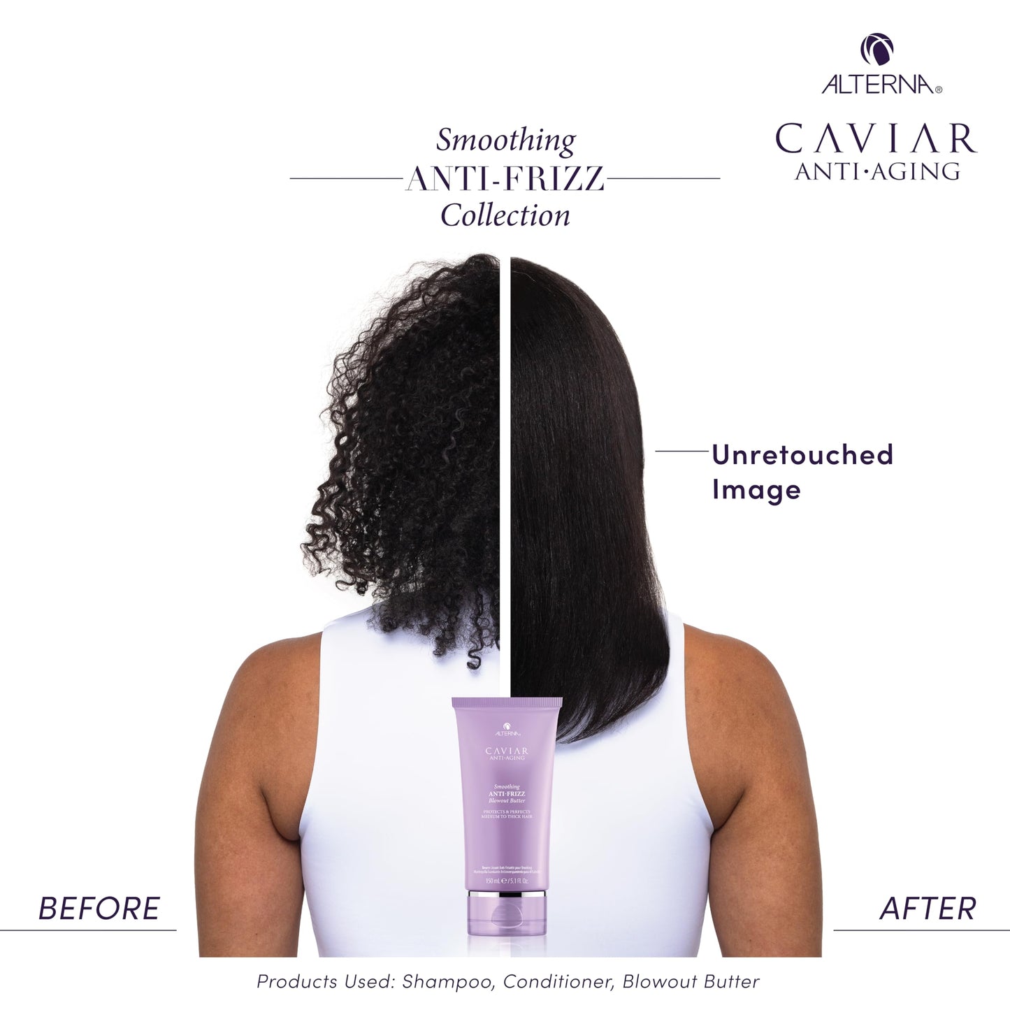 Alterna Caviar Anti-Aging Smoothing Anti-Frizz Blowout Butter, | Protects Hair from Heat Styling and Humidity | Sulfate Free , 5.07 Fl Oz (Pack of 1) Beauty & Personal Care Alterna