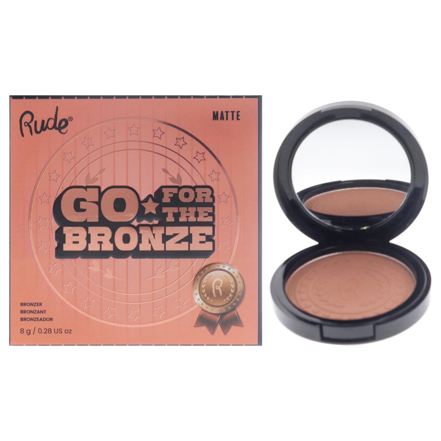Go for the Bronze - Third On The Podium by Rude Cosmetics for Women - 0.28 oz Bronzer Beauty & Personal Care Rude Cosmetics
