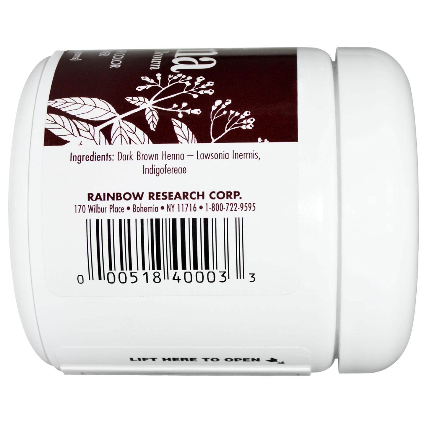 RAINBOW RESEARCH Dark Brown Henna - 4 oz. Beauty & Personal Care Rainbow Research