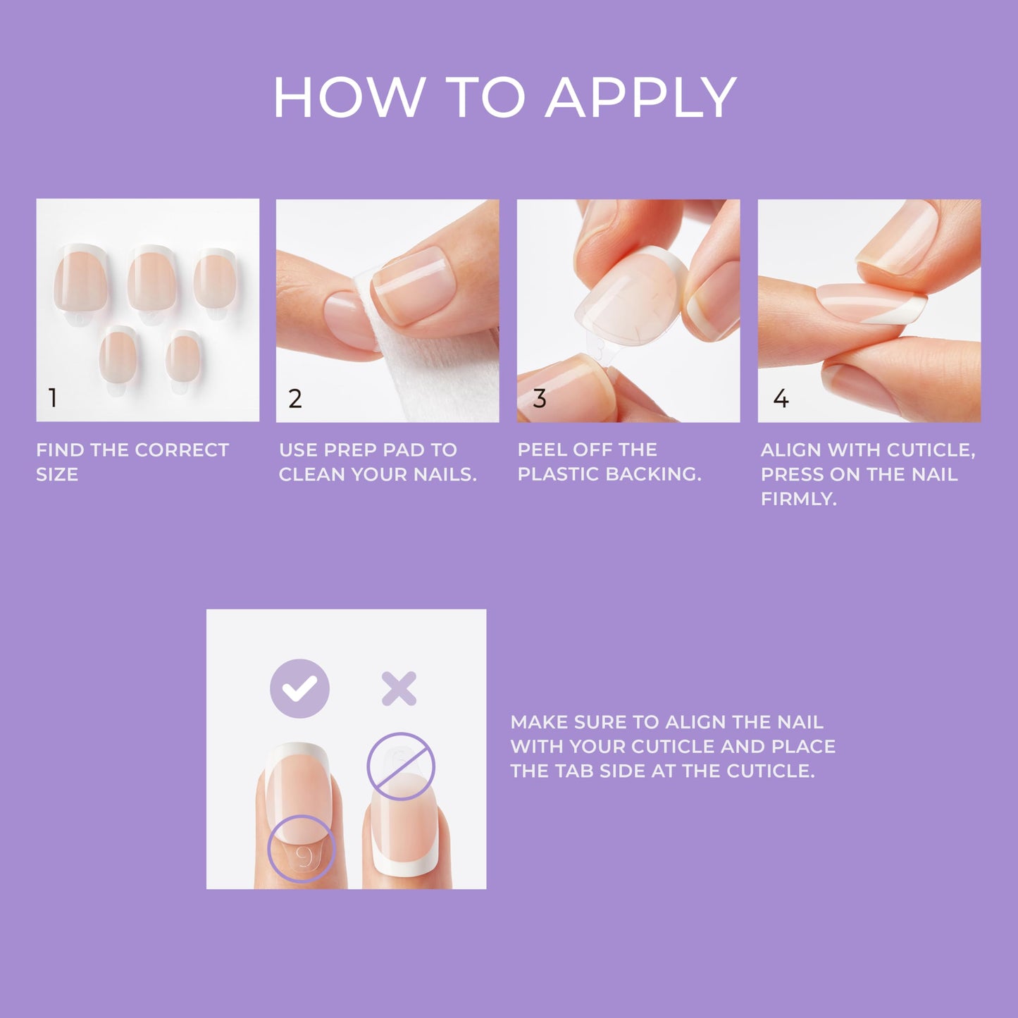 KISS imPRESS No Glue Mani Press On Nails,French,'Model',White,Short Size,Squoval Shape,Includes 30 Nails,Prep Pad,Instructions Sheet,1 Manicure Beauty and Personal Care KISS