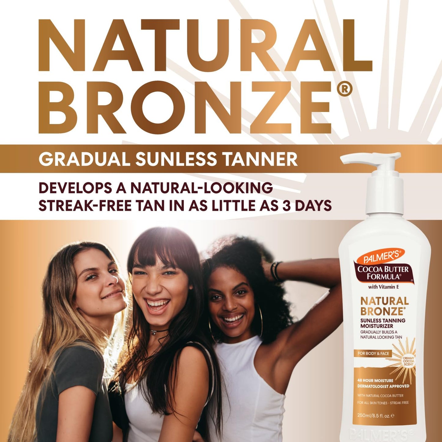 Palmer's Cocoa Butter Formula Natural Bronze Body Lotion, 8.5 Ounces (Pack of 3) Beauty & Personal Care Palmer's