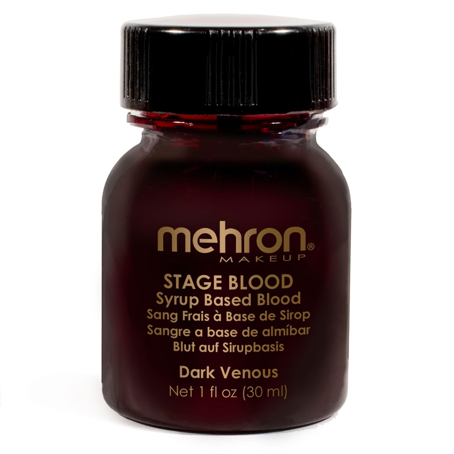 Mehron Makeup Stage Blood | Edible Fake Blood Makeup for Stage, Costume, Cosplay (1oz.) (Dark Venous) | Made in the USA Beauty & Personal Care Mehron