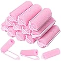 12 Pcs Foam Sponge Hair Rollers 2.4 Inch Hair Curlers to Sleep Heatless Curler Hair Pink Christmas Party Hairstyles Beauty & Personal Care Pengxiaomei