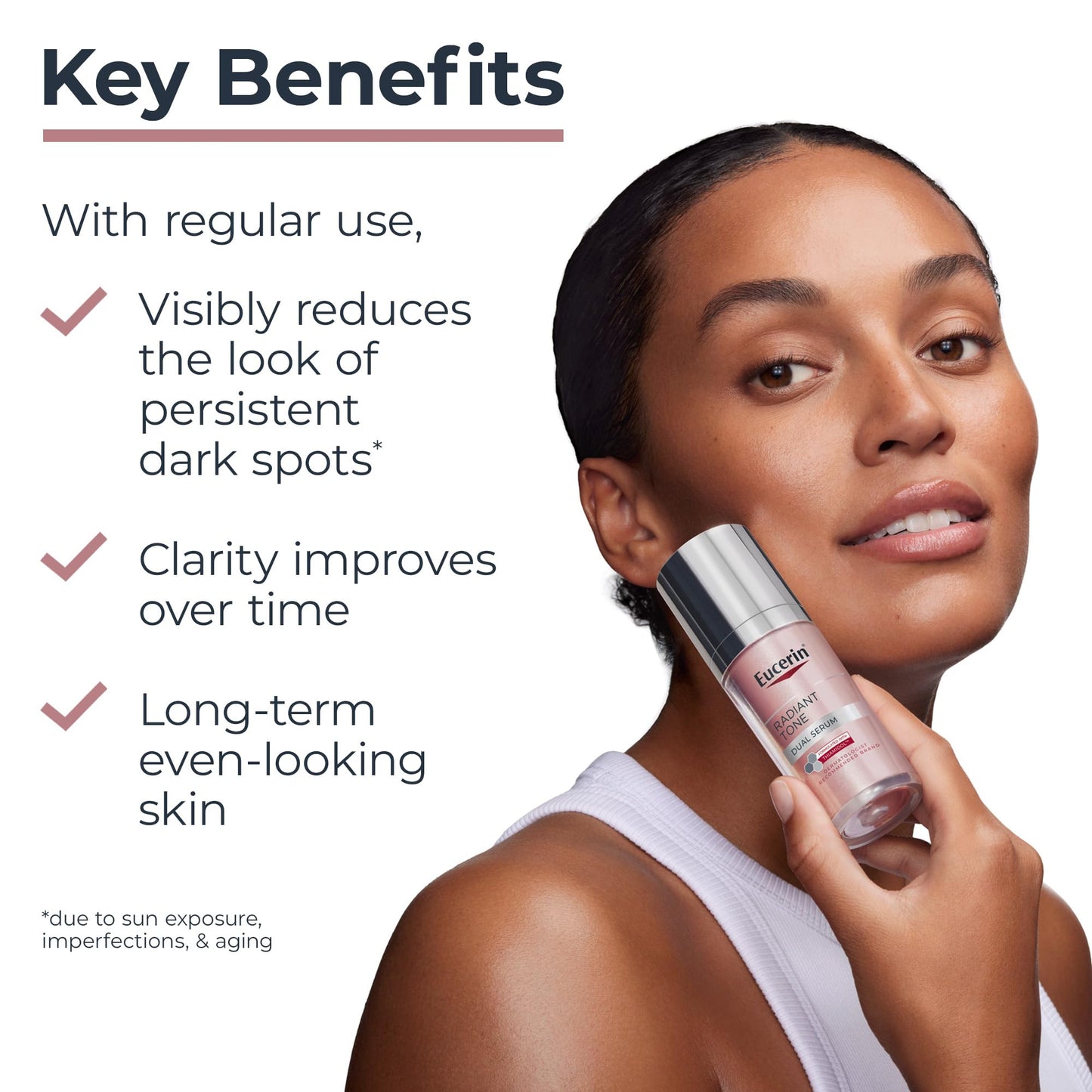 Eucerin Radiant Tone Dual Serum Dark Spot Corrector, Dark Spot Serum with Thiamidol and Hyaluronic Acid, 1 Fl Oz Bottle Beauty & Personal Care Eucerin