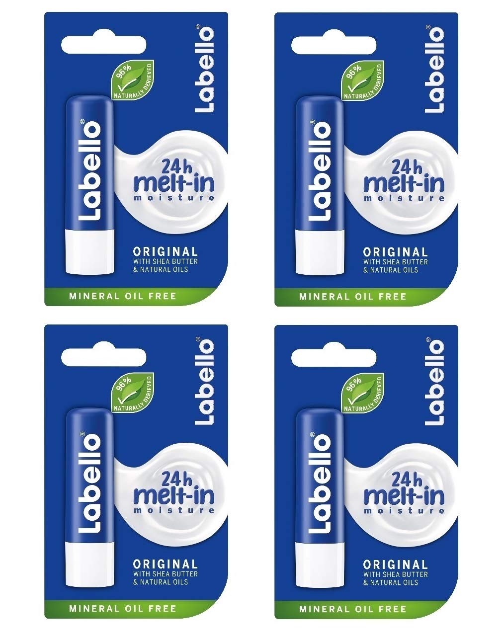 Labello Classic Care Lip Balm 5.5 ml /4.8g , pack of 4 Beauty and Personal Care Labello